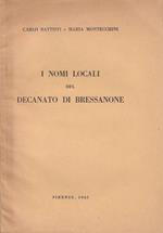 I nomi locali del decanato di Bressanone