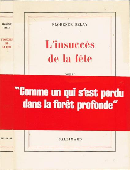 L' insuccès de la fete - Florence Delay - copertina