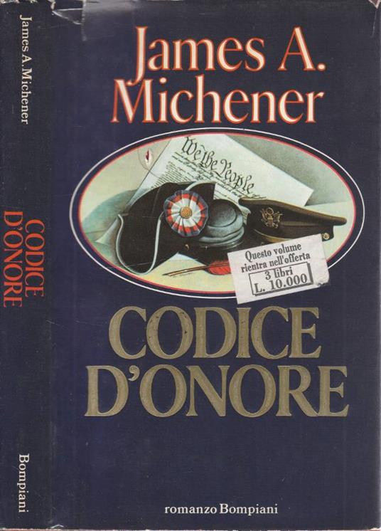 Codice d'onore - James A. Michener - copertina