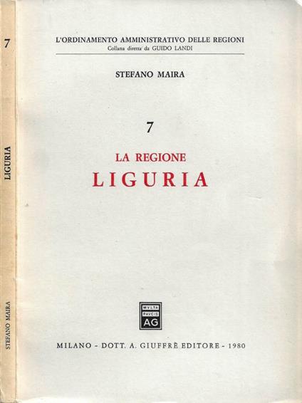 La Regione Liguria - Stefano Marra - copertina