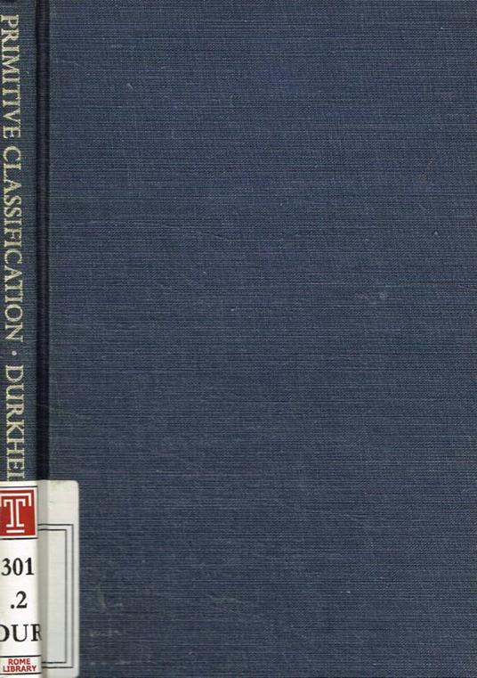 Primitive classification - Émile Durkheim - copertina