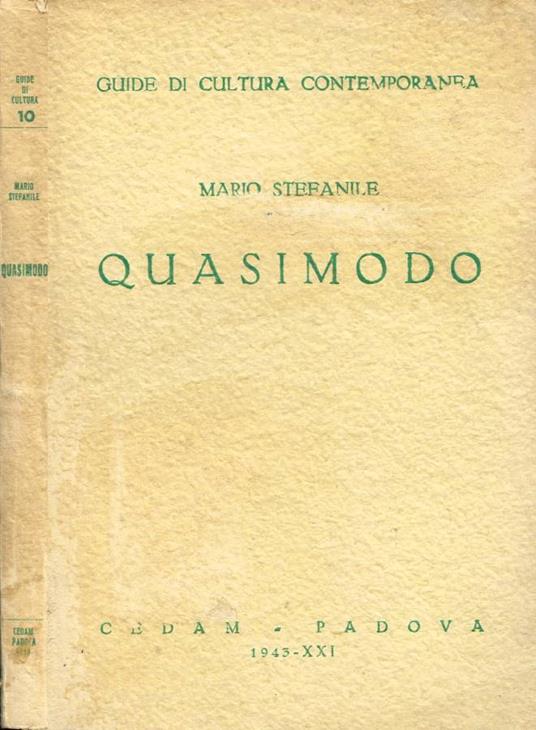 Quasimodo - Mario Stefanile - copertina