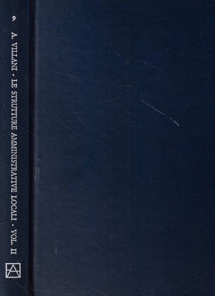 Le strutture amministrative locali Vol. II - Andrea Villani - copertina