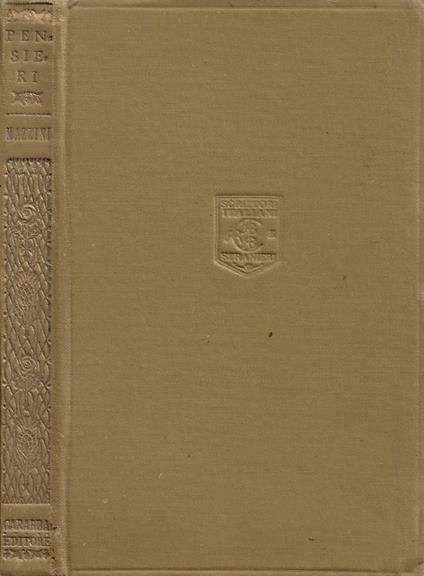 Pensieri - Giuseppe Mazzini - copertina