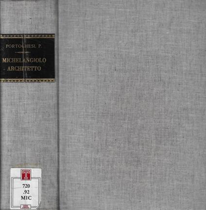 Michelangiolo Architetto - copertina