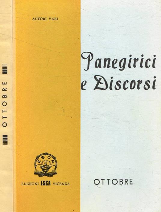 Panegirici e discorsi - copertina