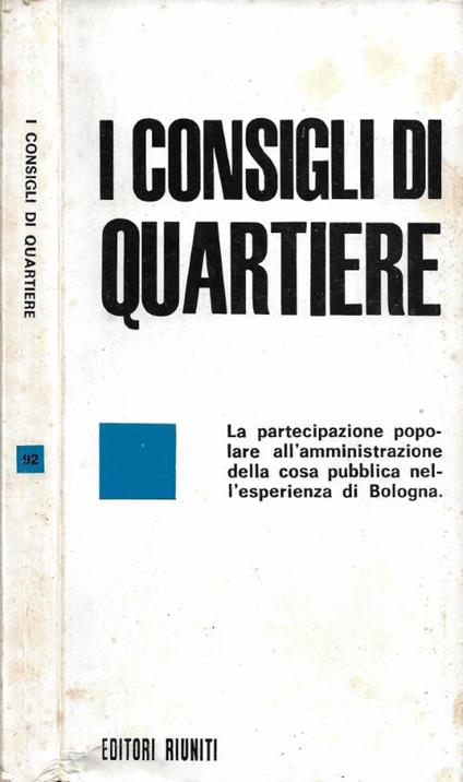 I Consigli di Quartiere - copertina