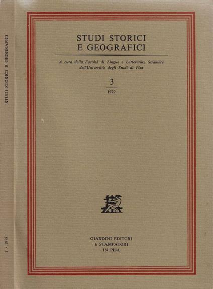 Studi storici e geografici. 3/1979 - copertina