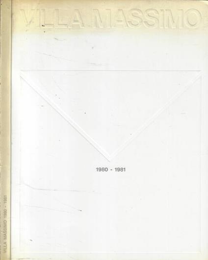 Villa Massimo 1980-1981 - copertina