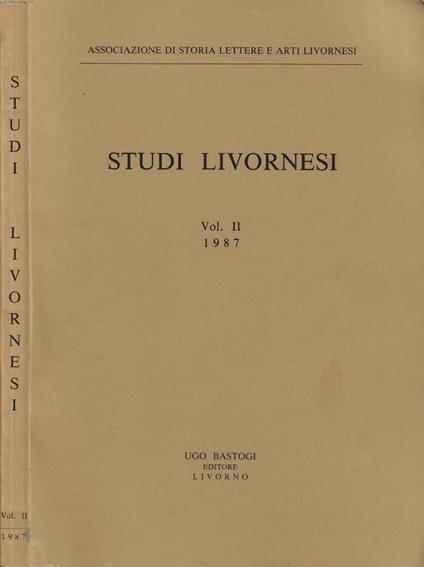 Studi livornesi. Vol. II (1987) - copertina
