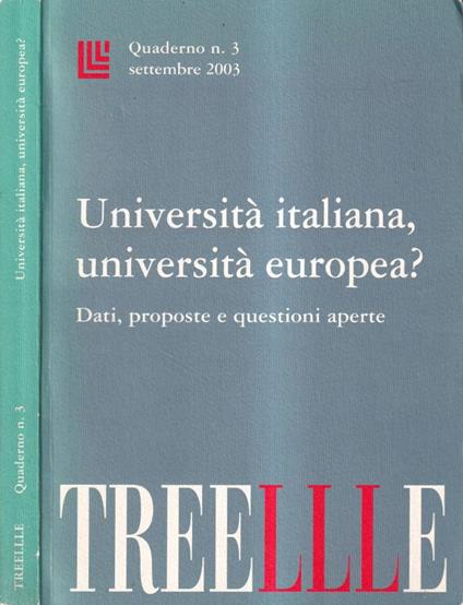 Università italiana, università europea? - copertina