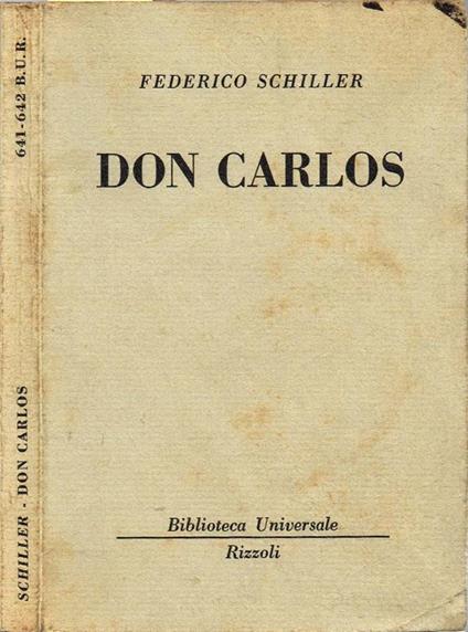 Don Carlos - Hans Friedrich - copertina