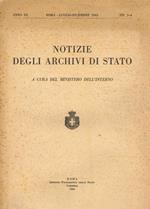 Notizie degli archivi di Stato. Anno III, luglio-dicembre 1943, n.3-4