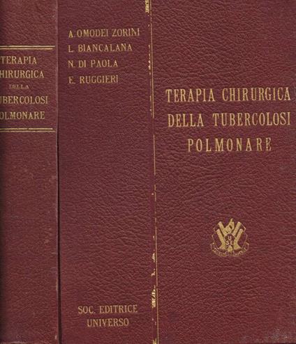 Terapia chirurgica della tubercolosi polmonare - copertina