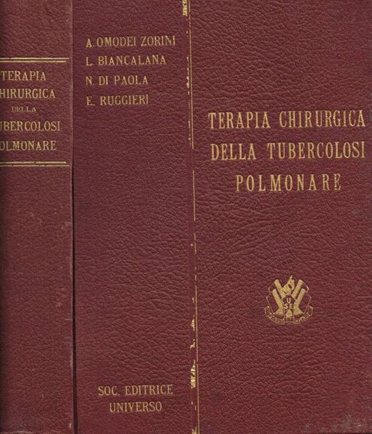 Terapia chirurgica della tubercolosi polmonare - copertina