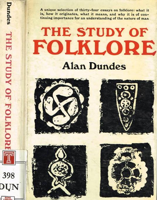 The study of folklore - copertina