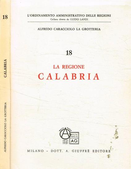 La Regione Calabria - copertina