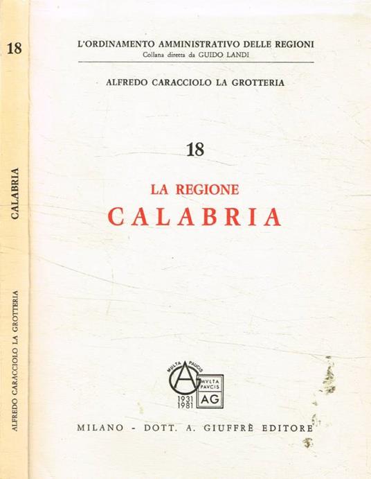 La Regione Calabria - copertina