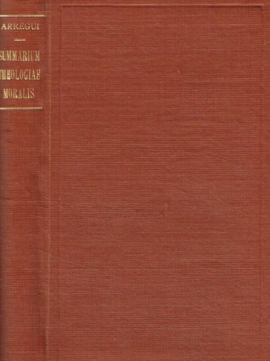 Summarium theologiae moralis - copertina
