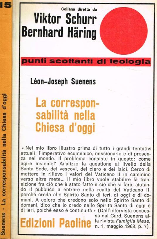 Corresponsabilità nella Chiesa d'oggi - copertina