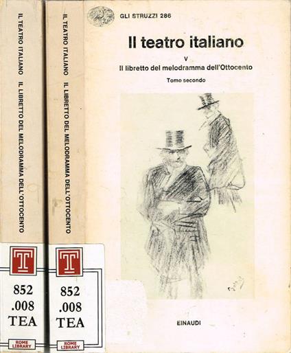 Il libretto del melodramma dell'Ottocento - copertina