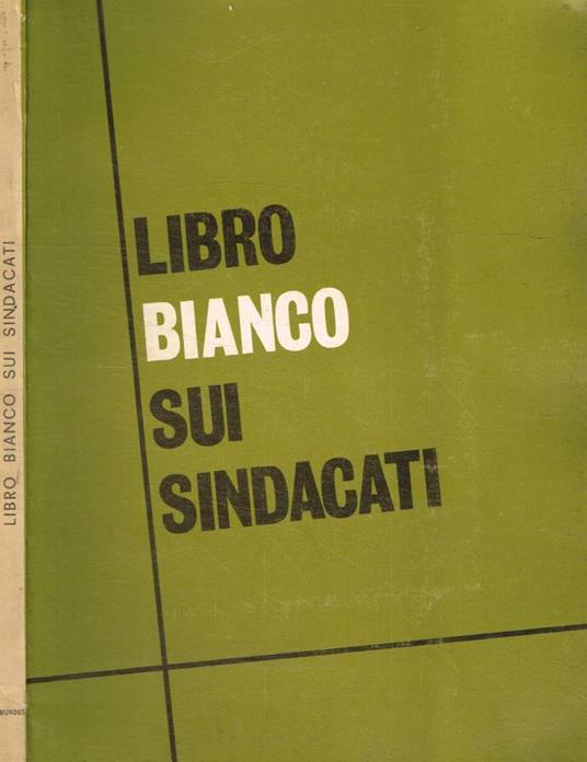 Libro bianco sui sindacati - copertina
