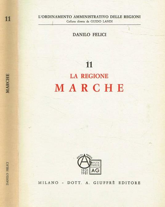 La Regione Marche - copertina