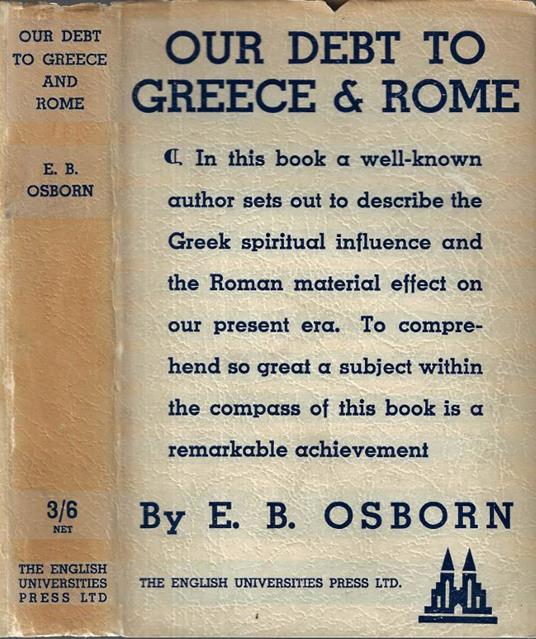 Our debt to Greece & Rome - copertina