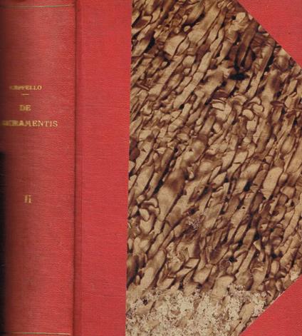 Tractatus canonico-moralis de Sacramentis vol.II, III - copertina