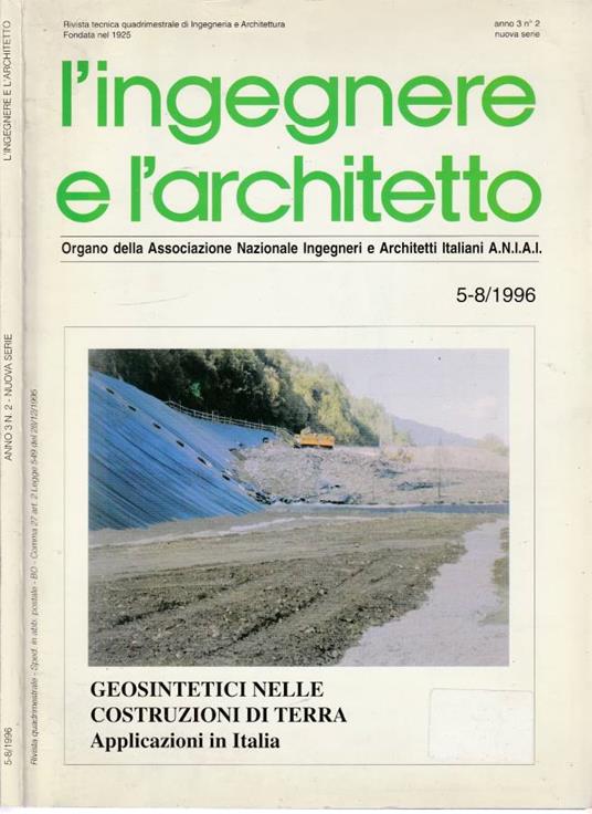 L' ingegnere e l'architetto anno 3, nuova serie, n 5-8 1996 - copertina