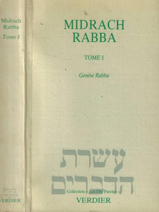 Midrach Rabba Tomo I - copertina