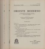 Oriente moderno, nuova serie, anno V (LXVI), n 1-6, 7-9, 10-12, 1986