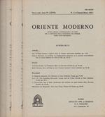 Oriente moderno, nuova serie, anno VI (LXVII), n1-3,4-6,7-12, 1987