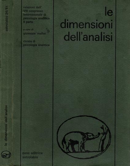 Le dimensioni dell'analisi - copertina