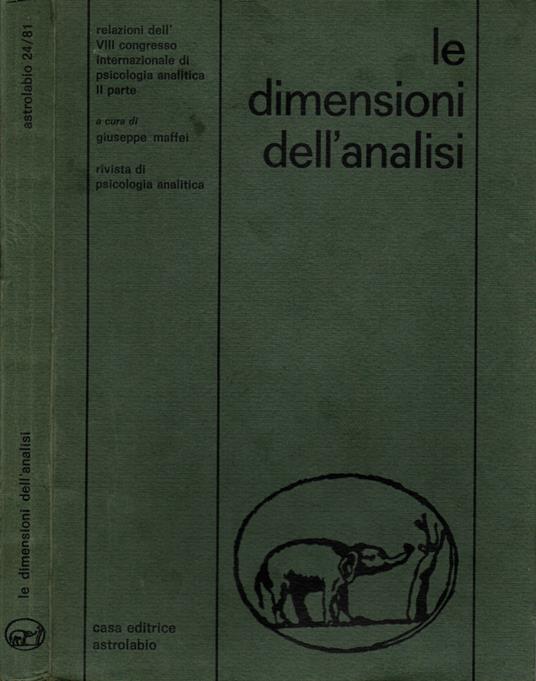 Le dimensioni dell'analisi - copertina