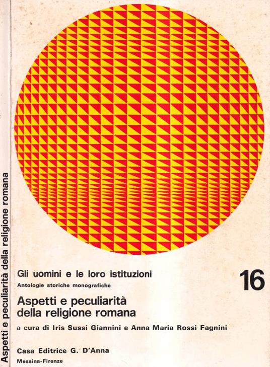Aspetti e peculiarità della religione romana - copertina