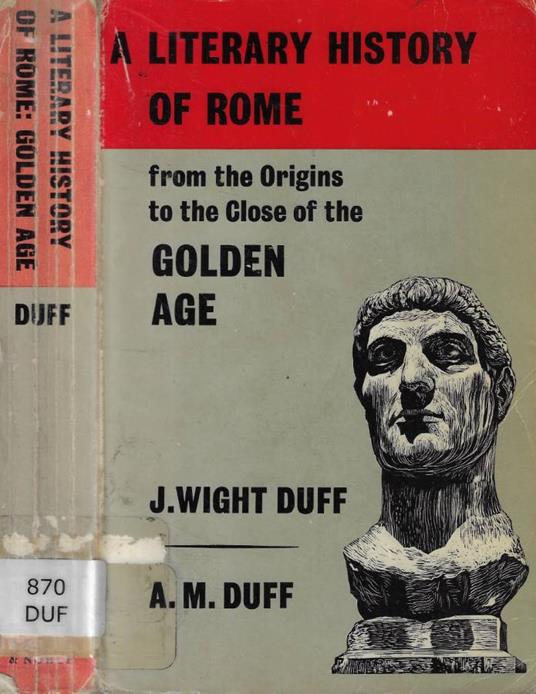A literary history of Rome - copertina