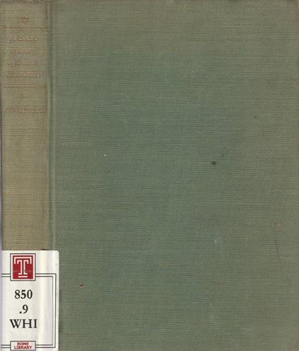 A short history of italian literature - copertina
