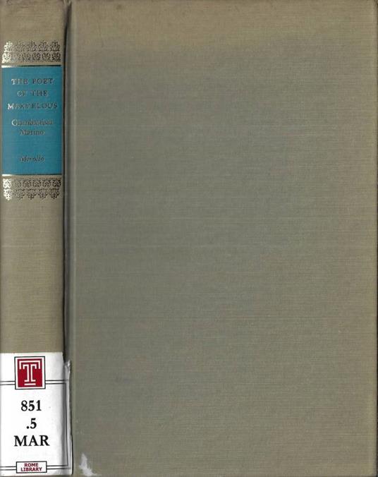 The poet of the marvelous - copertina