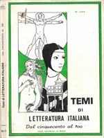 Temi di Letteratura Italiana. Vol. II: (Dal Cinquecento al Settecento)
