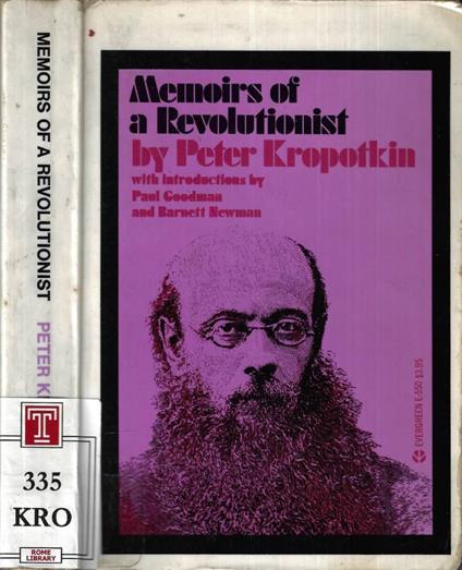 Memoirs of a revolutionist - copertina