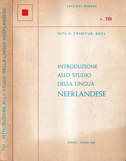 Introduzione allo studio della lingua neerlandese - copertina