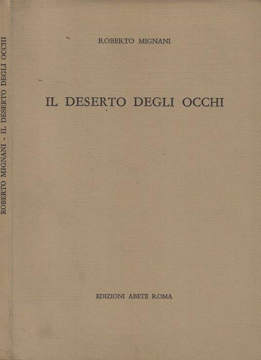 Il deserto degli occhi - copertina