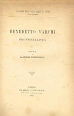 Benedetto Varchi provenzalista