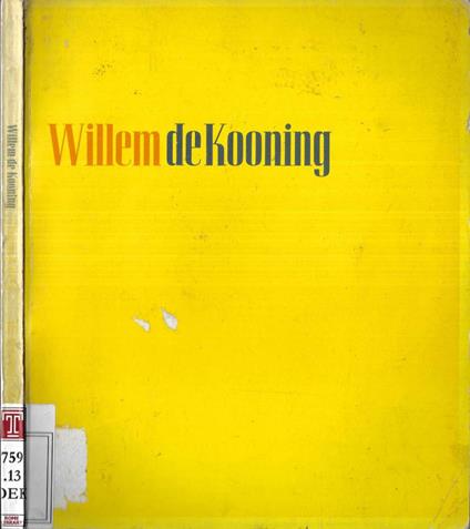 Willem de Kooning - copertina
