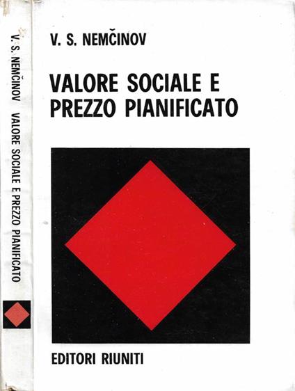 Valore sociale e prezzo pianificato - copertina