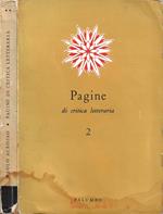 Pagine di critica letteraria: Dalle origini ai nostri giorni. Vol. II