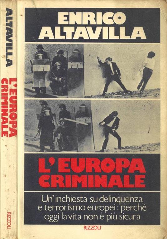 L' Europa criminale - Enrico Altavilla - copertina