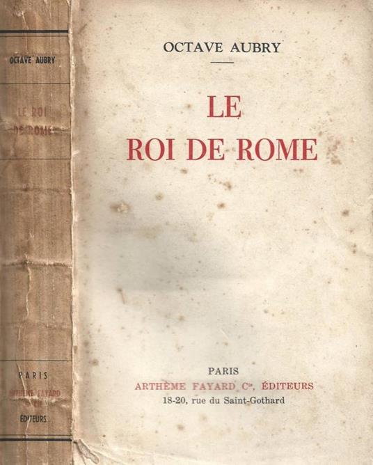 Le Roi de Rome - Octave Aubry - copertina