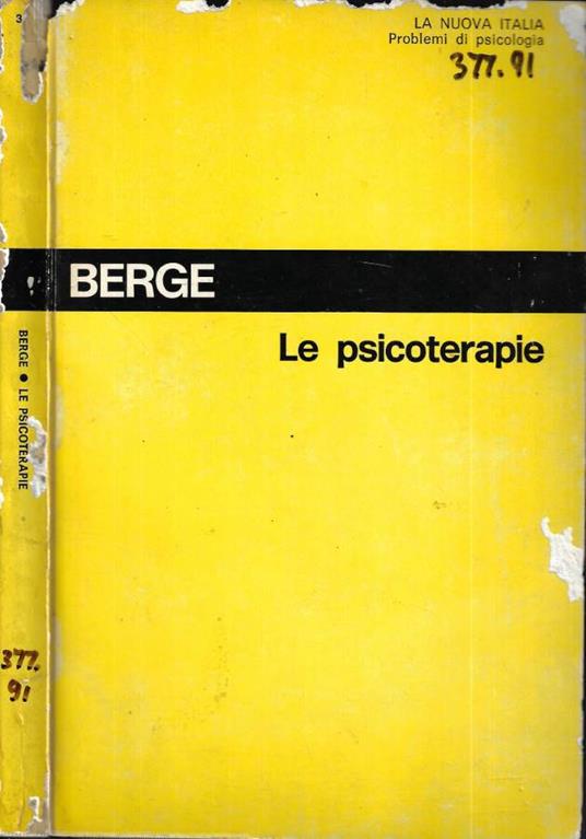 Le psicoterapie - André Berge - copertina